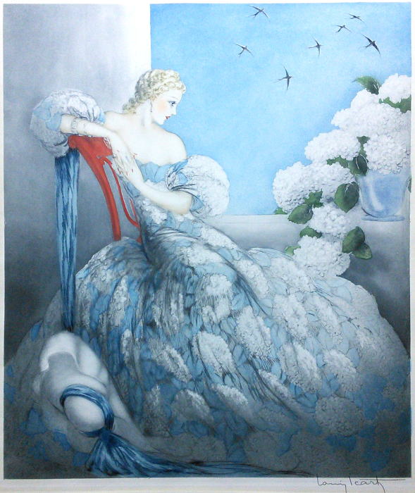 ルイ・イカール（louis icart） 青いシンフォニー 1936年　 絵画（銅版画）作品